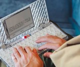 Freewrite Traveler Ghost Transparent Digital Typewriter