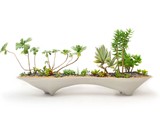Concrete Island Modern Planter
