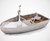 Pewter Rowboat Salt Cellar