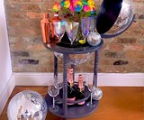 Disco Ball Bar Cart