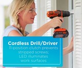 BLACK+DECKER Cordless Drill Combo Kit