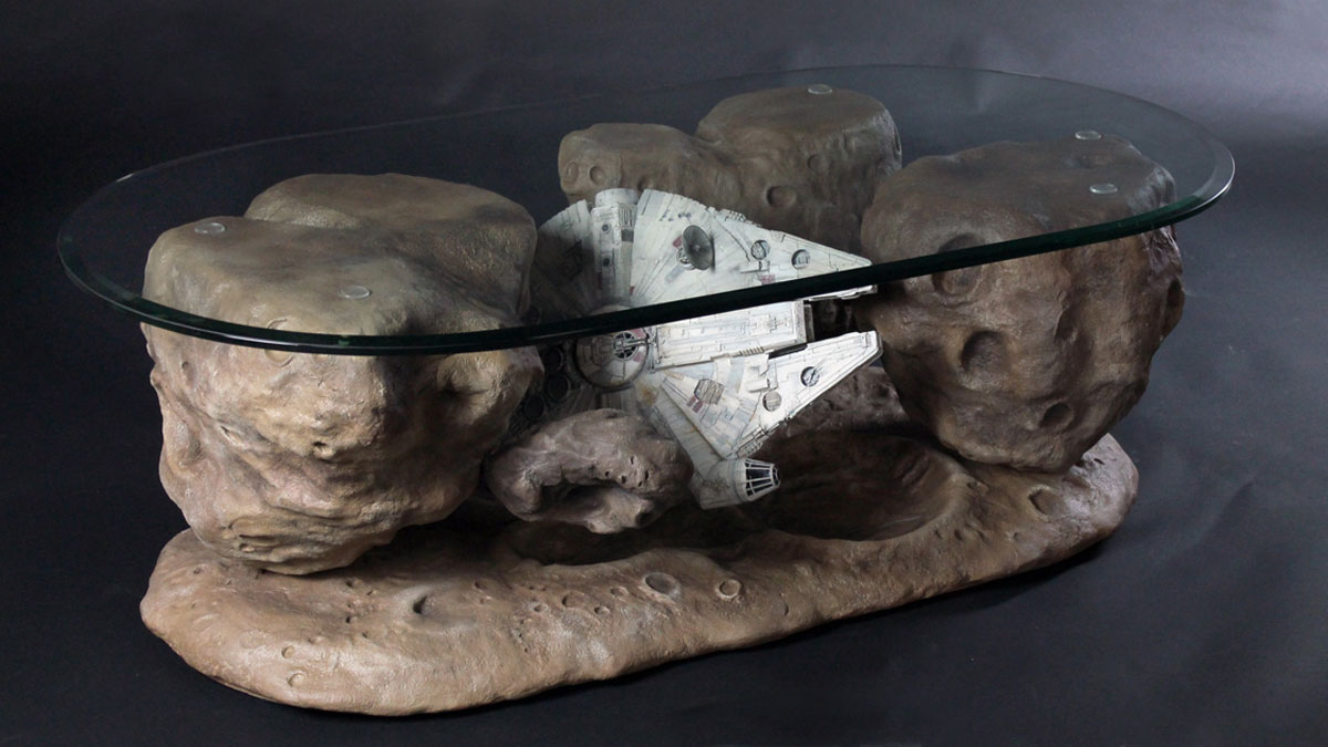 Millennium Falcon Asteroid Coffee Table Millennium Falcon Asteroid Coffee Table