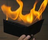 Flaming Fire Wallet Magic Trick