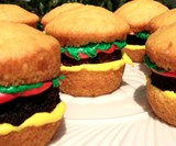 Cheeseburger Cupcake Brownies