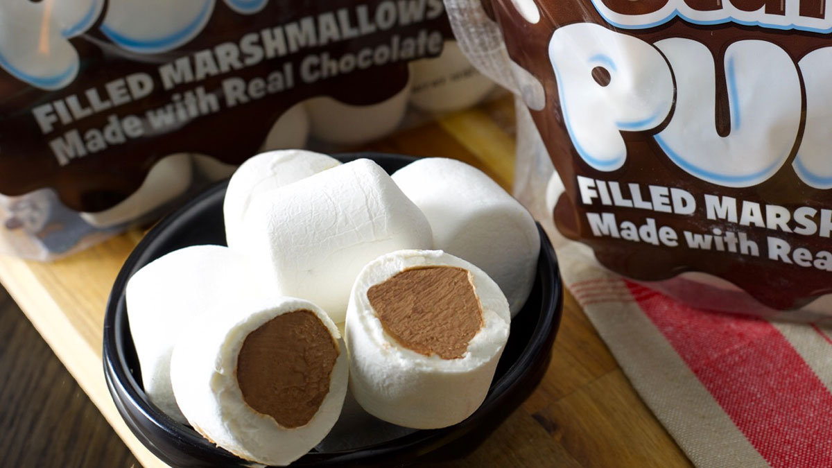 Stuffed Puffs Chocolate Filled Marshmallows Stuffed Puffs Chocolate Filled Marshmallows