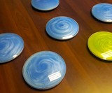 Vortex Dome Rheoscopic Fluid Desk Toy