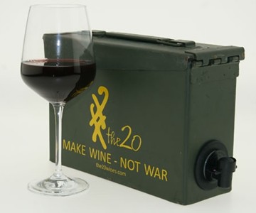 Boxed Wine In Ammunition Case Boxed Wine In Ammunition Case