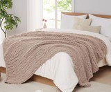 Chunky Braided Chenille Throw Blanket