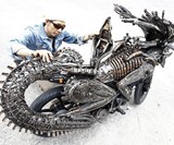 Alien Motorcycle - Back View