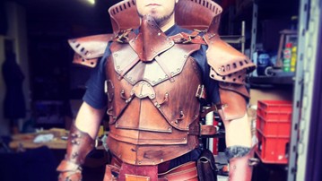 Steampunk Warrior Leather Armor