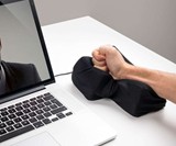 Punchable USB-Connected Enter Key Pillow