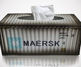 Shipping Container Tissue Box Holder