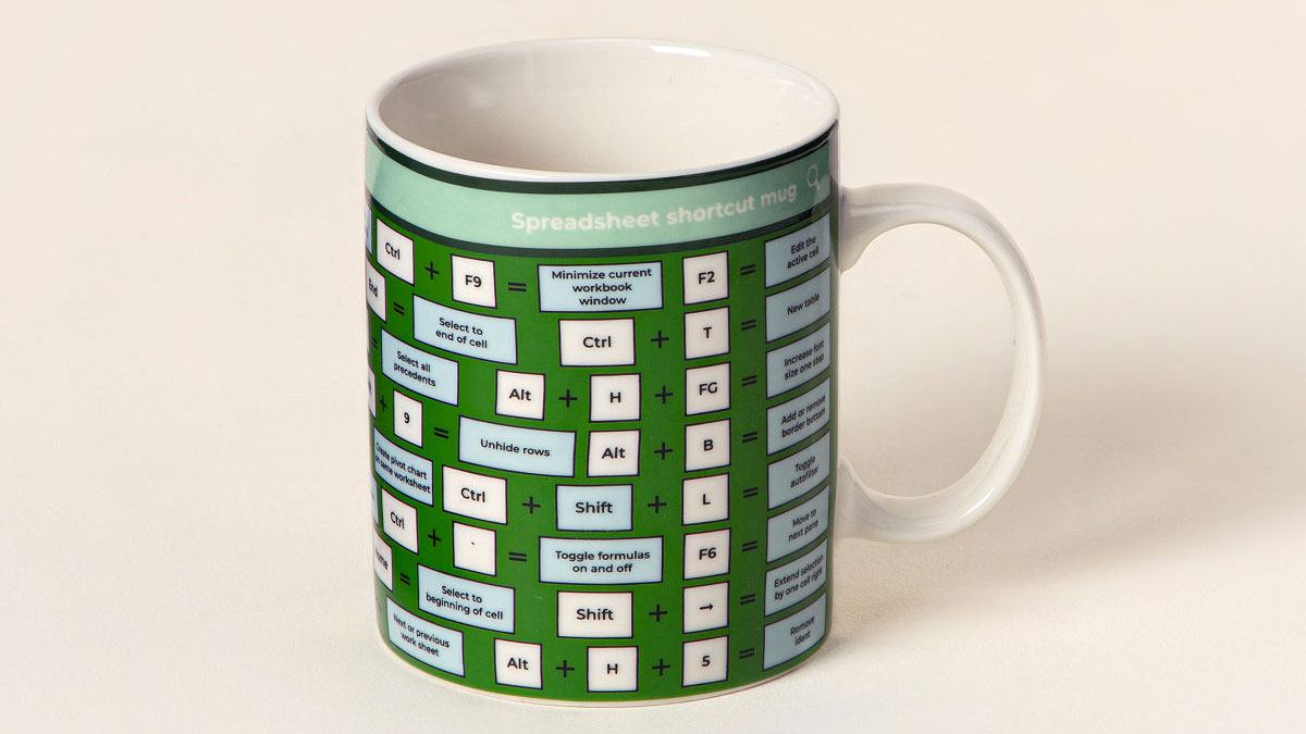 Excel Spreadsheet Shortcut Mug Excel Spreadsheet Shortcut Mug