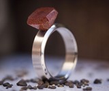 Wood & Titanium Engagement Ring