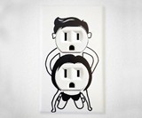 Naughty People Outlet Stickers