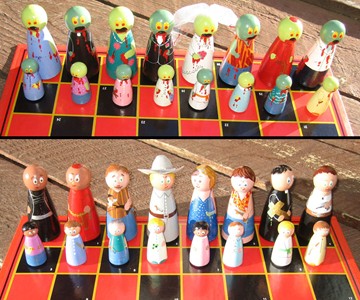 Zombies Vs. The Living Chess Set Zombies Vs. The Living Chess Set
