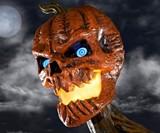 12' Inferno Pumpkin Skeleton with LCD Eyes