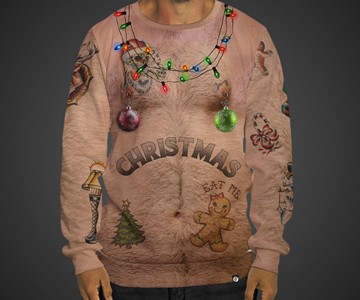 Sexy Chest Christmas Sweatshirt Sexy Chest Christmas Sweatshirt