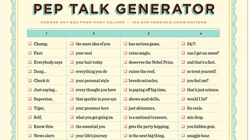 Pep Talk Generator Poster Pep Talk Generator Poster