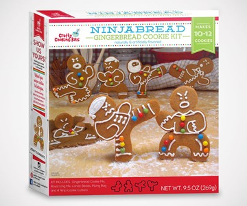 Ninjabread Men Gingerbread Cookie Kit