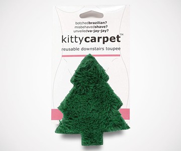 Christmas Tree Kitty Carpet - Reusable Crotch Wig Christmas Tree Kitty Carpet - Reusable Crotch Wig