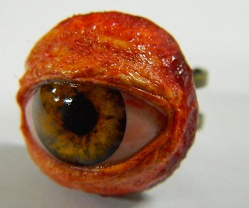 Life-Size Human Eyeball Ring