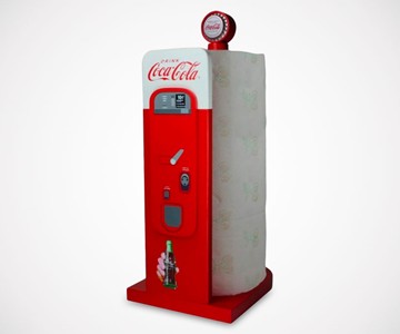 Retro Coca-Cola Vending Machine Paper Towel Holder