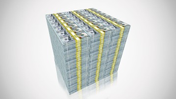Million Dollar Cube Money Table