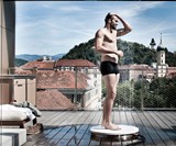 Man Using VITEO Outdoor Shower
