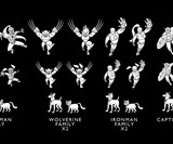 Marvel Superhero Family Car Decals