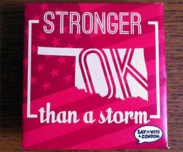 The Oklahoman - Tornado Relief Aid Condom The Oklahoman - Tornado Relief Aid Condom
