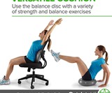 Gaiam Balance Disc - Wobble Cushion for Your Desk Chair