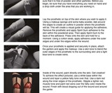 Open Wound Prosthetics and Garters Instructions