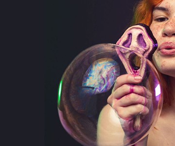 Screamo Cherry-Scented Bubble Blower