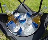 Collapsible Folding Camping Table with Insulated Cooler