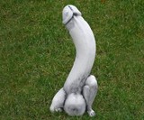 Cement Penis Garden Statue (NSFW)