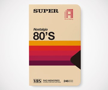 80s Super Tape Notebook