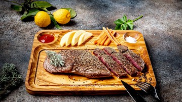 Olive Wood Steak Plate