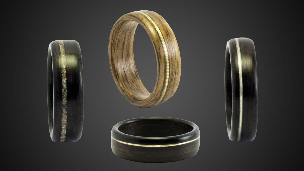 Ebeniste Bentwood Ring