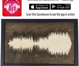 Layered Wood Soundwave Art & Mobile App