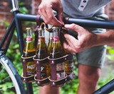 Leather 6-Pack Bike Caddy