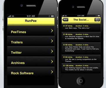 RunPee - When to Bolt & Pee During a Movie App