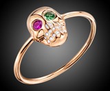 Rose Gold Skull Ring