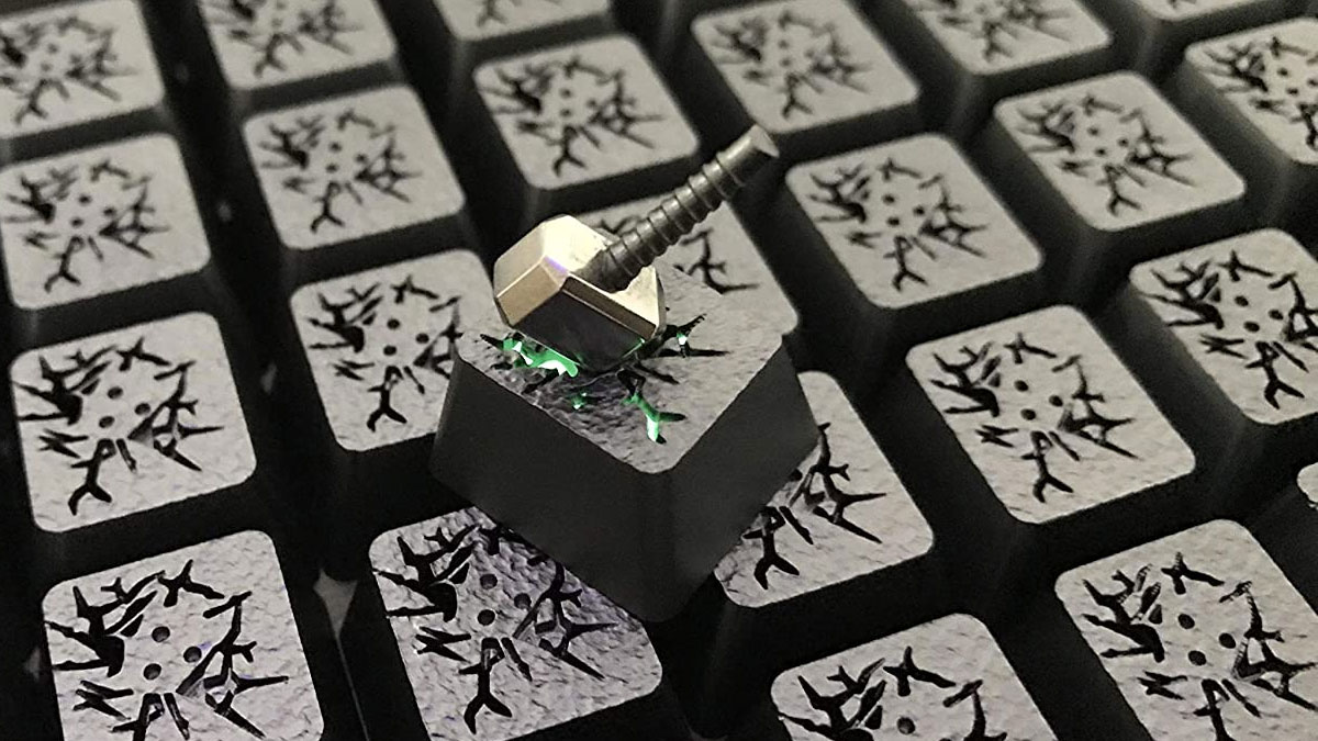 Titanium Thor's Hammer Keyboard Keycap Titanium Thor's Hammer Keyboard Keycap