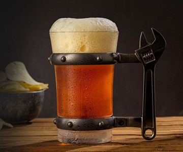 Tool Handle Glass Beer Mugs