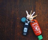 Refillable Sriracha Keychain