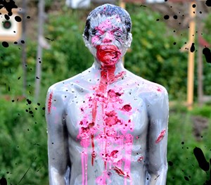 Tactical Bleeding Zombie Target Tactical Bleeding Zombie Target