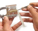 Cutaway Practice Padlock & Lock Pick Set