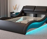 Lyon Wavelike LED Bed Frame