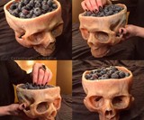 Human Skull Bowl